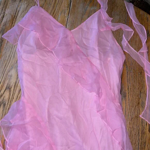 Amanda Uprichard X Revolve Cassilda Gown in Baby Pink/no flaws/